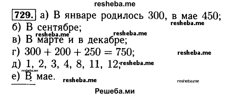     ГДЗ (Решебник №2 2014) по
    математике    5 класс
            ( Арифметика. Геометрия.)            Е.А. Бунимович
     /        упражнение / 729
    (продолжение 2)
    