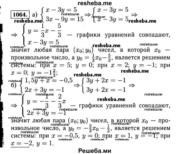     ГДЗ (Решебник №1 к учебнику 2015) по
    алгебре    7 класс
                Ю.Н. Макарычев
     /        номер / 1064
    (продолжение 2)
    