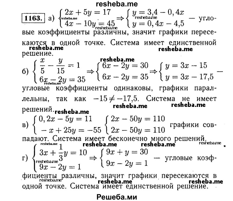     ГДЗ (Решебник №1 к учебнику 2015) по
    алгебре    7 класс
                Ю.Н. Макарычев
     /        номер / 1163
    (продолжение 2)
    