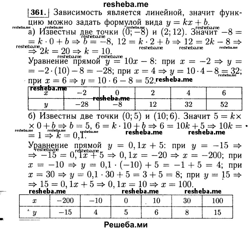     ГДЗ (Решебник №1 к учебнику 2015) по
    алгебре    7 класс
                Ю.Н. Макарычев
     /        номер / 361
    (продолжение 2)
    