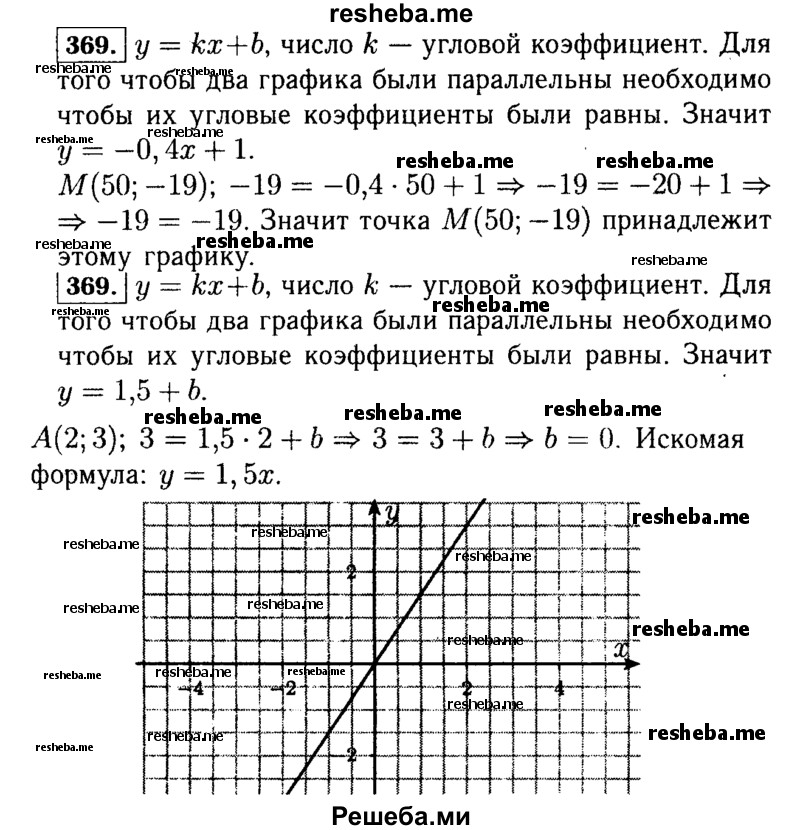     ГДЗ (Решебник №1 к учебнику 2015) по
    алгебре    7 класс
                Ю.Н. Макарычев
     /        номер / 369
    (продолжение 2)
    