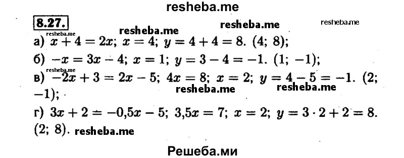     ГДЗ (Решебник №1 к задачнику 2015) по
    алгебре    7 класс
            (Учебник, Задачник)            А.Г. Мордкович
     /        §8 / 8.27
    (продолжение 2)
    