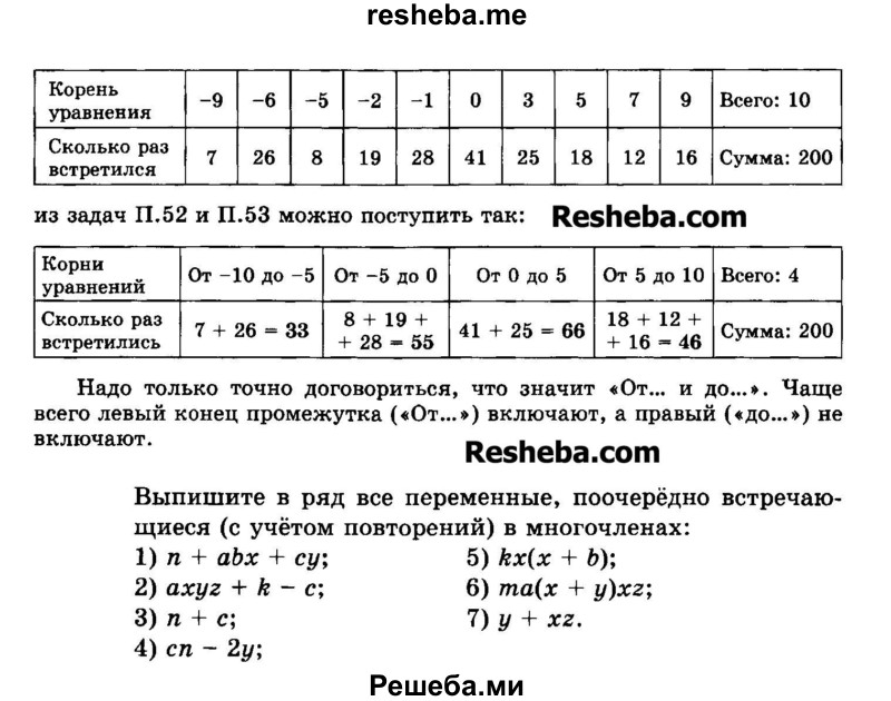     ГДЗ (Задачник 2015) по
    алгебре    7 класс
            (Учебник, Задачник)            А.Г. Мордкович
     /        приложение / П.53
    (продолжение 3)
    