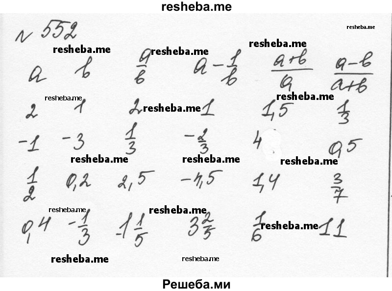     ГДЗ (Решебник к учебнику 2015) по
    алгебре    7 класс
                С.М. Никольский
     /        номер / 552
    (продолжение 2)
    