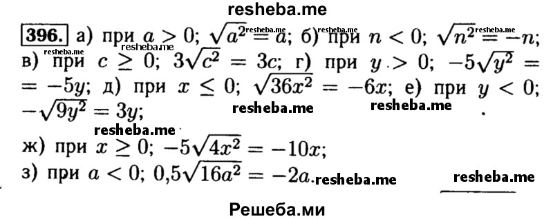     ГДЗ (Решебник №1 к учебнику 2015) по
    алгебре    8 класс
                Ю.Н. Макарычев
     /        номер / 396
    (продолжение 2)
    