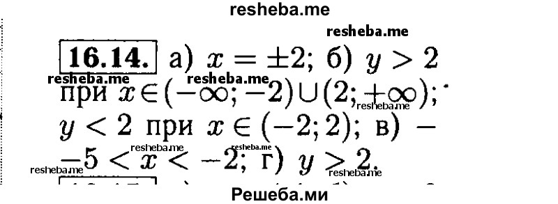     ГДЗ (Решебник №2 к задачнику 2015) по
    алгебре    8 класс
            (Учебник, Задачник)            Мордкович А.Г.
     /        §16 / 16.14
    (продолжение 2)
    