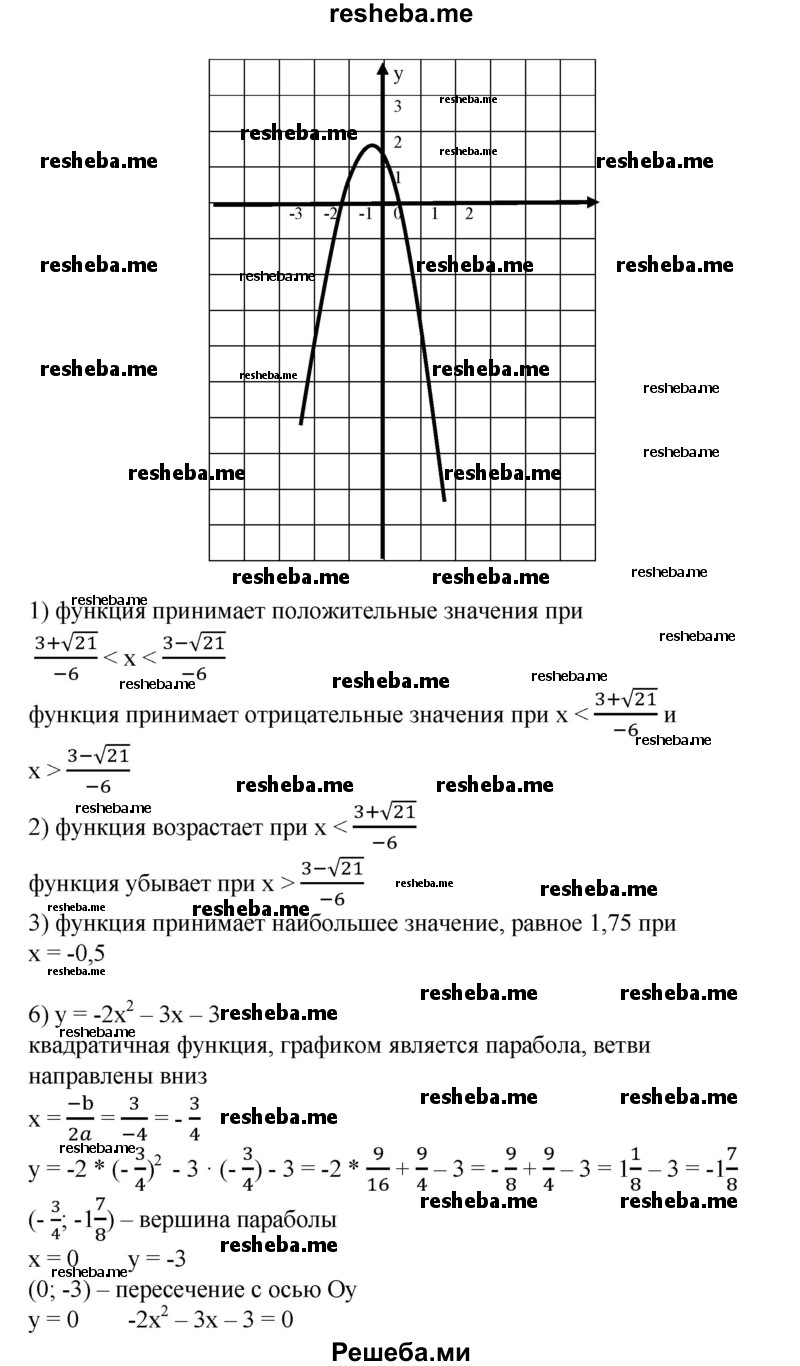 
    639. Построить график функции и по графику выяснить ее свойства:
