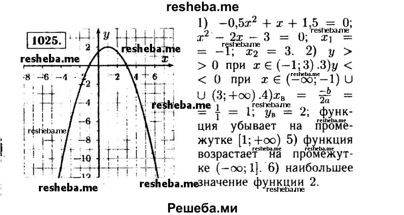     ГДЗ (Решебник №1 к учебнику 2015) по
    алгебре    9 класс
                Ю.Н. Макарычев
     /        номер / 1026
    (продолжение 2)
    