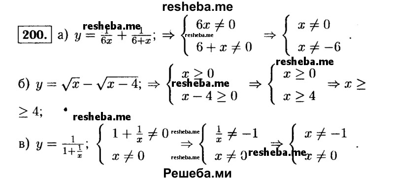     ГДЗ (Решебник №1 к учебнику 2015) по
    алгебре    9 класс
                Ю.Н. Макарычев
     /        номер / 200
    (продолжение 2)
    