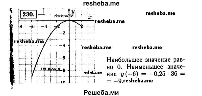     ГДЗ (Решебник №1 к учебнику 2015) по
    алгебре    9 класс
                Ю.Н. Макарычев
     /        номер / 230
    (продолжение 2)
    