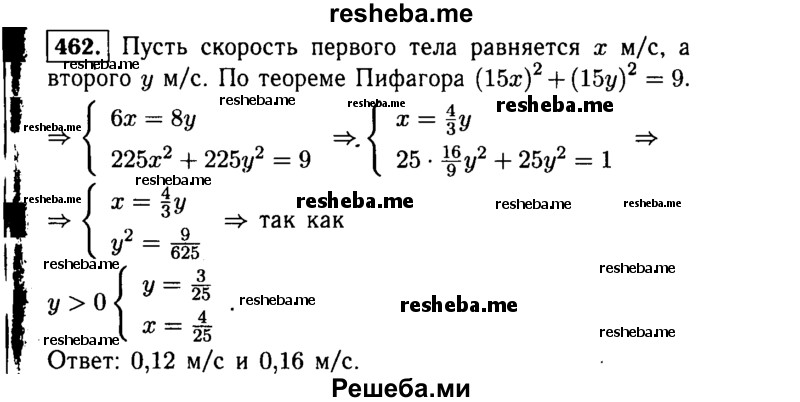     ГДЗ (Решебник №1 к учебнику 2015) по
    алгебре    9 класс
                Ю.Н. Макарычев
     /        номер / 462
    (продолжение 2)
    