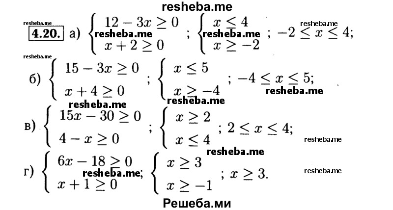     ГДЗ (Решебник №2 к задачнику 2015) по
    алгебре    9 класс
            (Учебник, Задачник)            Мордкович А.Г.
     /        § 4 / 4.20
    (продолжение 2)
    