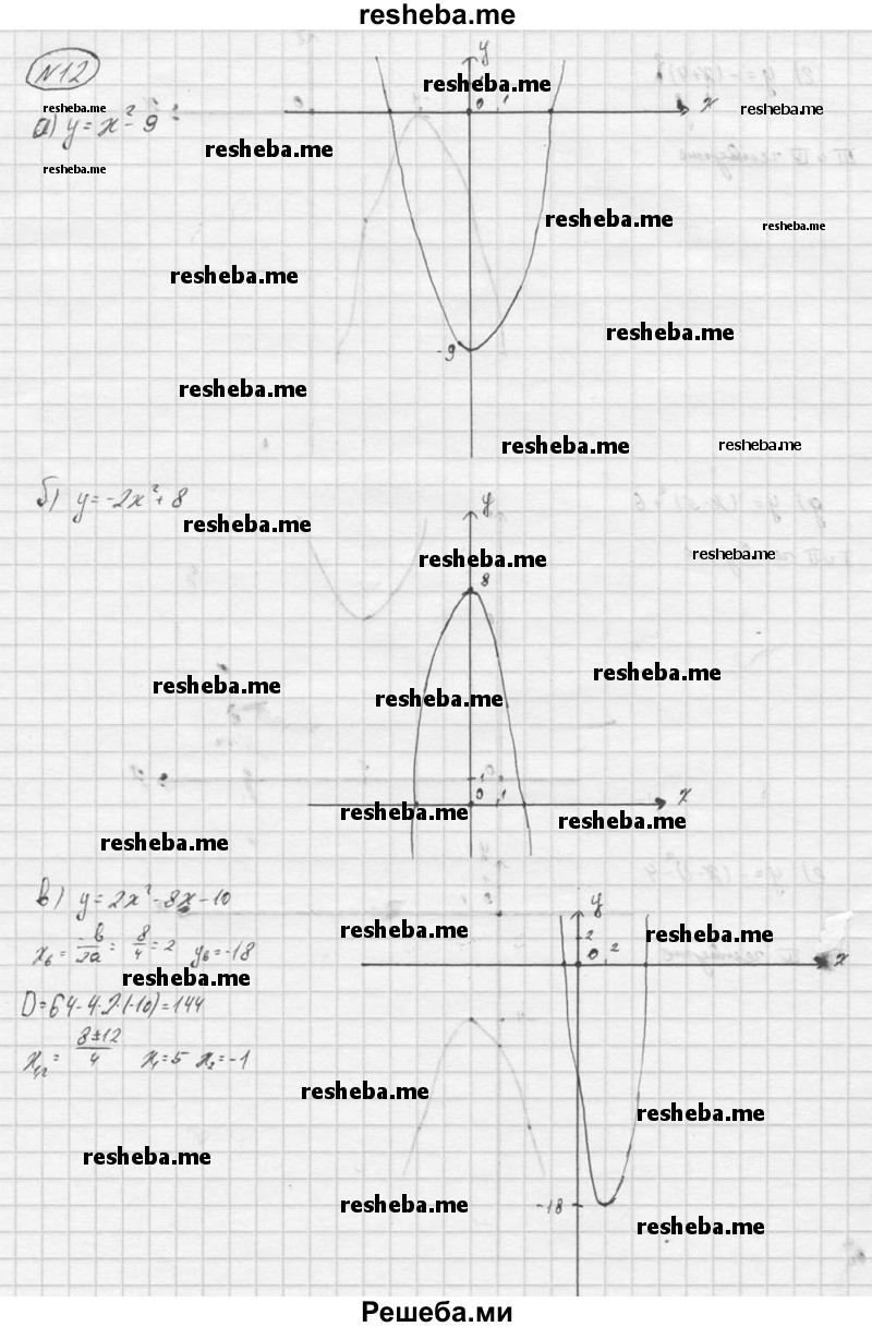     ГДЗ (Решебник) по
    алгебре    9 класс
            (Дидактические материалы)            Ю.Н. Макарычев
     /        итоговое повторение / функции / 12
    (продолжение 2)
    