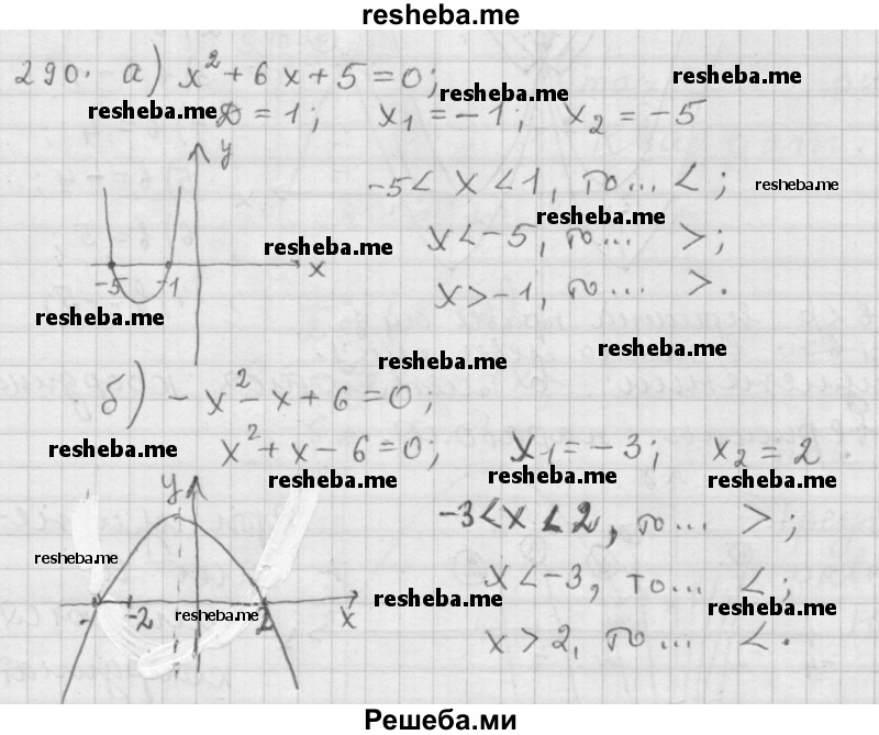     ГДЗ (Решебник к учебнику 2015) по
    алгебре    9 класс
                Г.В. Дорофеев
     /        номер № / 290
    (продолжение 2)
    