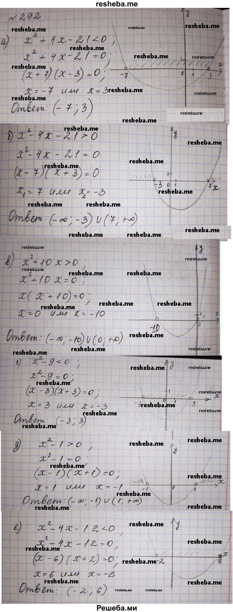     ГДЗ (Решебник к учебнику 2015) по
    алгебре    9 класс
                Г.В. Дорофеев
     /        номер № / 292
    (продолжение 2)
    