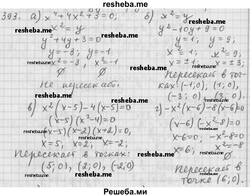     ГДЗ (Решебник к учебнику 2015) по
    алгебре    9 класс
                Г.В. Дорофеев
     /        номер № / 393
    (продолжение 2)
    