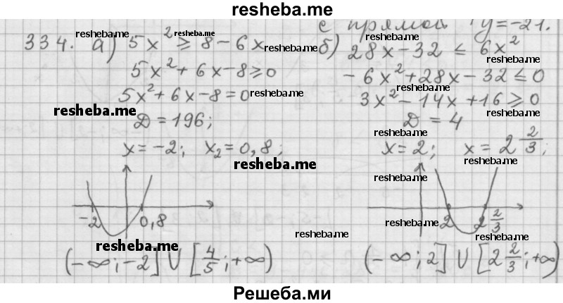     ГДЗ (Решебник 2015) по
    алгебре    9 класс
                Г.В. Дорофеев
     /        глава 2 / упражнение / 334
    (продолжение 2)
    