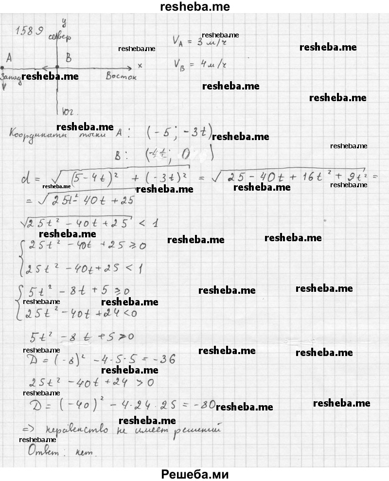     ГДЗ (Решебник №1) по
    алгебре    10 класс
                Ш.А. Алимов
     /        упражнение № / 1589
    (продолжение 3)
    