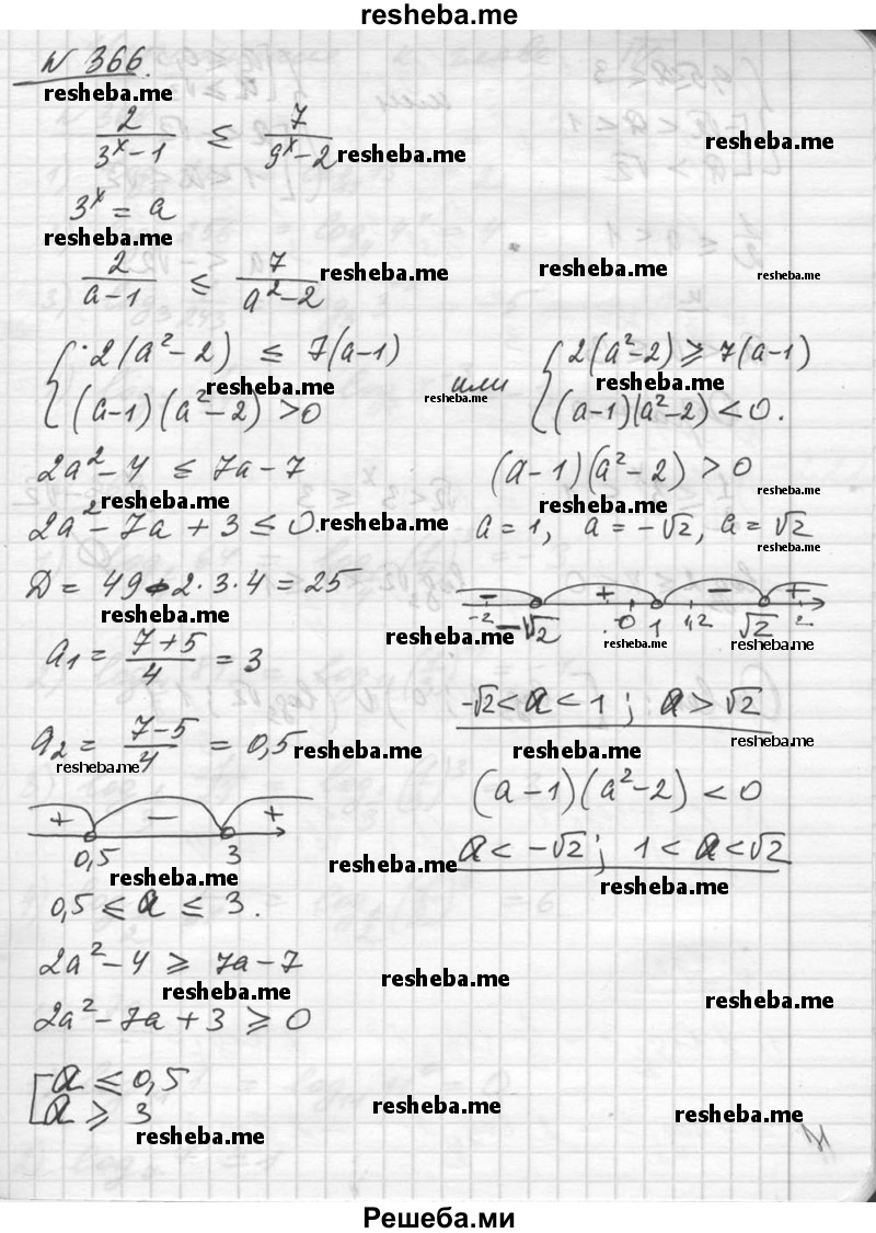     ГДЗ (Решебник №1) по
    алгебре    10 класс
                Ш.А. Алимов
     /        упражнение № / 366
    (продолжение 2)
    