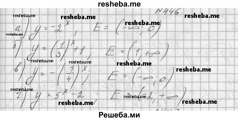     ГДЗ (Решебник №1) по
    алгебре    10 класс
                А.Н. Колмогоров
     /        номер / 446
    (продолжение 2)
    