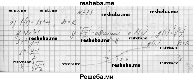     ГДЗ (Решебник №1) по
    алгебре    10 класс
                А.Н. Колмогоров
     /        номер / 533
    (продолжение 2)
    