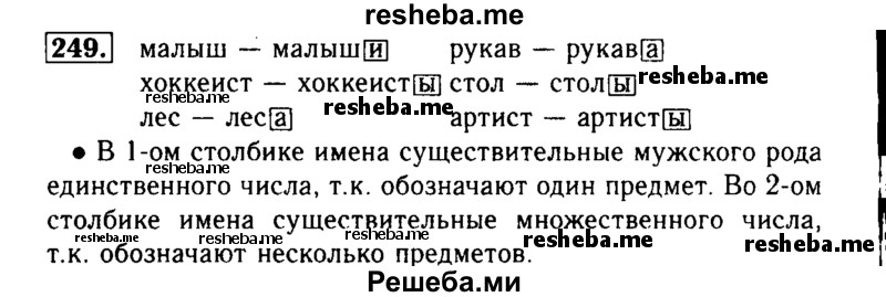     ГДЗ (Решебник №2) по
    русскому языку    3 класс
                Р.Н. Бунеев
     /        упражнение № / 249
    (продолжение 2)
    
