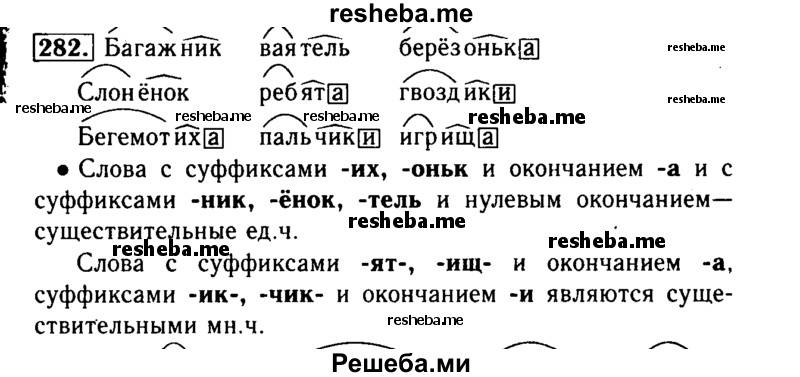    ГДЗ (Решебник №2) по
    русскому языку    3 класс
                Р.Н. Бунеев
     /        упражнение № / 282
    (продолжение 2)
    