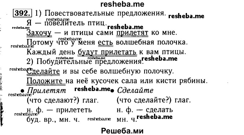     ГДЗ (Решебник №2) по
    русскому языку    3 класс
                Р.Н. Бунеев
     /        упражнение № / 392
    (продолжение 2)
    