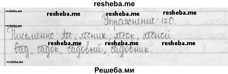     ГДЗ (Решебник 2016) по
    русскому языку    3 класс
                Т.Г. Рамзаева
     /        упражнение / 120
    (продолжение 2)
    