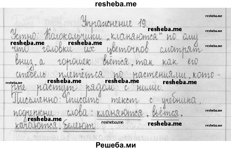     ГДЗ (Решебник 2016) по
    русскому языку    3 класс
                Т.Г. Рамзаева
     /        упражнение / 19
    (продолжение 2)
    