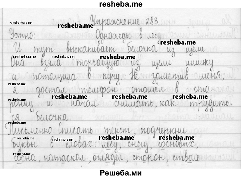     ГДЗ (Решебник 2016) по
    русскому языку    3 класс
                Т.Г. Рамзаева
     /        упражнение / 283
    (продолжение 2)
    