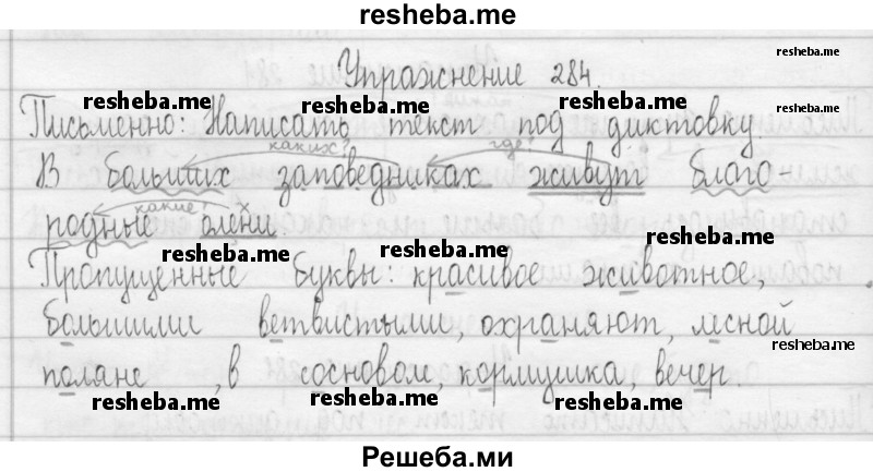     ГДЗ (Решебник 2016) по
    русскому языку    3 класс
                Т.Г. Рамзаева
     /        упражнение / 284
    (продолжение 2)
    