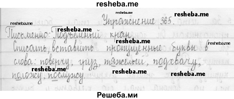     ГДЗ (Решебник 2016) по
    русскому языку    3 класс
                Т.Г. Рамзаева
     /        упражнение / 365
    (продолжение 2)
    