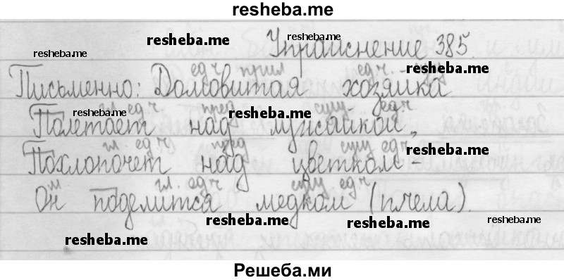     ГДЗ (Решебник 2016) по
    русскому языку    3 класс
                Т.Г. Рамзаева
     /        упражнение / 385
    (продолжение 2)
    