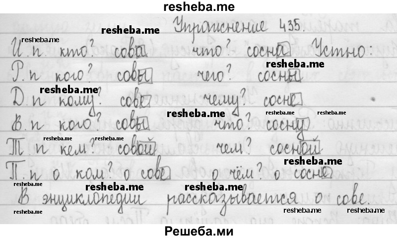     ГДЗ (Решебник 2016) по
    русскому языку    3 класс
                Т.Г. Рамзаева
     /        упражнение / 435
    (продолжение 2)
    