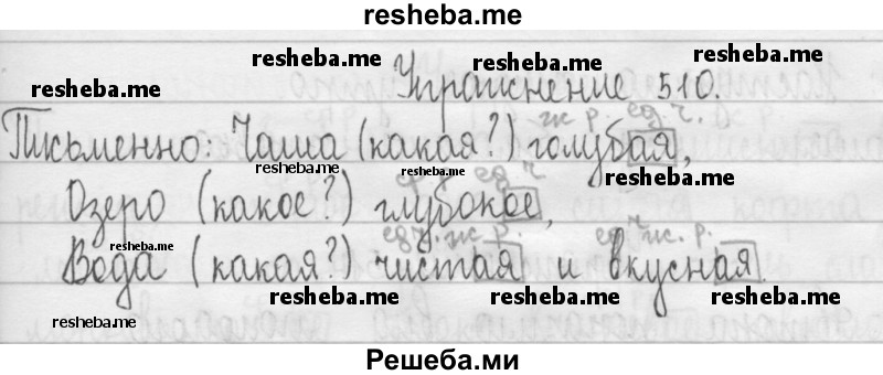     ГДЗ (Решебник 2016) по
    русскому языку    3 класс
                Т.Г. Рамзаева
     /        упражнение / 510
    (продолжение 2)
    