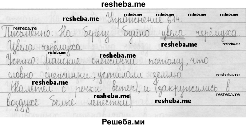     ГДЗ (Решебник 2016) по
    русскому языку    3 класс
                Т.Г. Рамзаева
     /        упражнение / 614
    (продолжение 2)
    