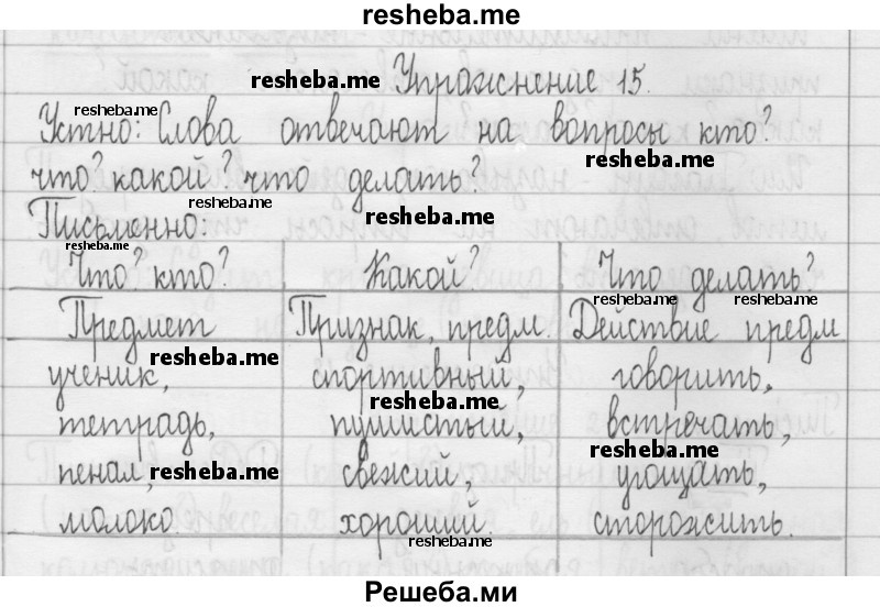     ГДЗ (Решебник 2016) по
    русскому языку    3 класс
                Т.Г. Рамзаева
     /        упражнение / 15
    (продолжение 2)
    