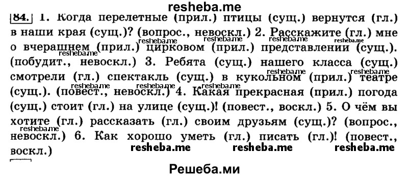     ГДЗ (Решебник №2 2014) по
    русскому языку    4 класс
                Л.Ф. Климанова
     /        часть 1 / упражнение / 84
    (продолжение 2)
    