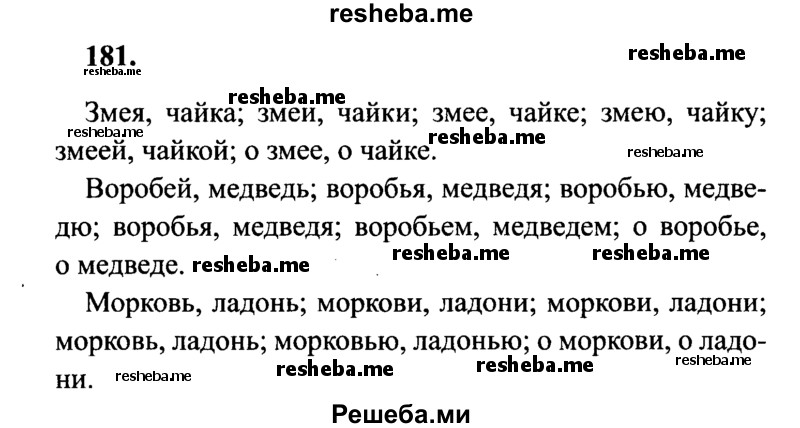     ГДЗ (Решебник 2015 №2) по
    русскому языку    4 класс
                В.П. Канакина
     /        часть 1 / упражнение / 181
    (продолжение 2)
    