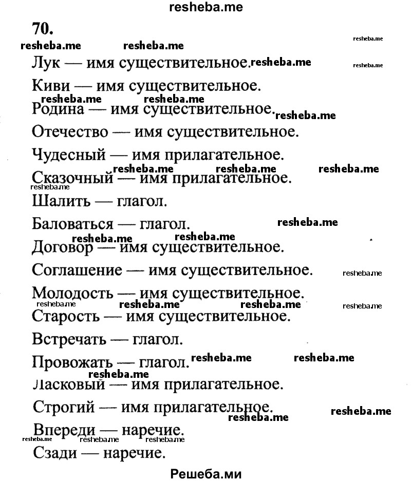     ГДЗ (Решебник 2015 №2) по
    русскому языку    4 класс
                В.П. Канакина
     /        часть 1 / упражнение / 70
    (продолжение 2)
    