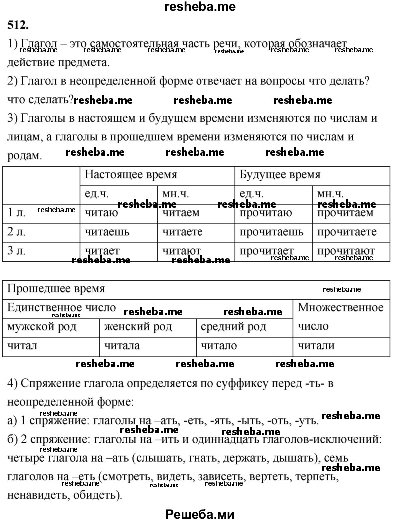     ГДЗ (Решебник) по
    русскому языку    4 класс
                Т.Г. Рамзаева
     /        упражнение / 512
    (продолжение 2)
    