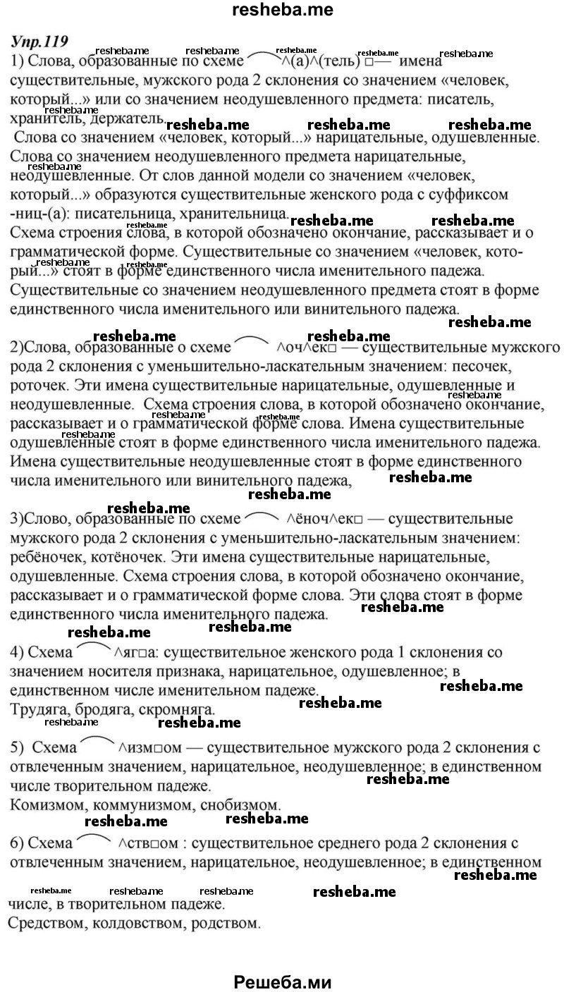     ГДЗ (Решебник к учебнику 2015) по
    русскому языку    6 класс
                М.М. Разумовская
     /        упражнение / 119
    (продолжение 2)
    