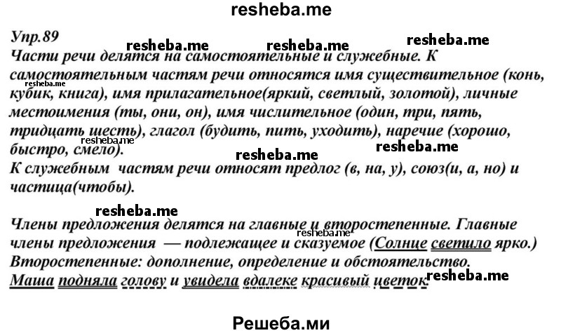     ГДЗ (Решебник к учебнику 2015) по
    русскому языку    6 класс
                М.М. Разумовская
     /        упражнение / 89
    (продолжение 2)
    