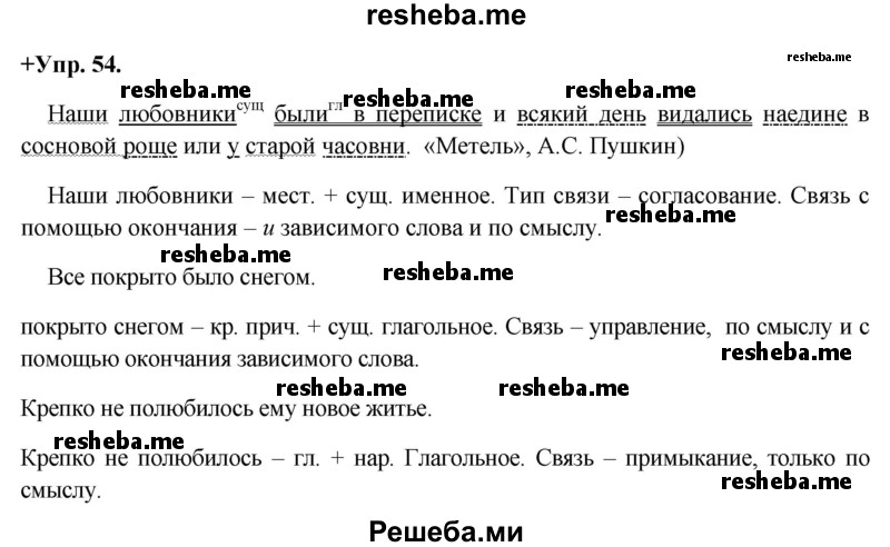     ГДЗ (Решебник) по
    русскому языку    8 класс
                М.М. Разумовская
     /        упражнение / 54
    (продолжение 2)
    