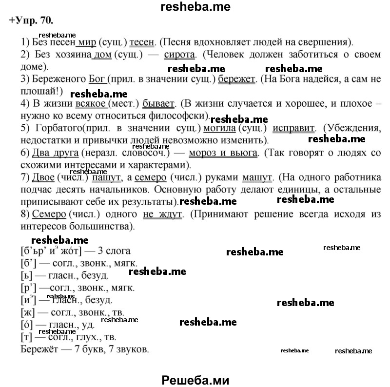     ГДЗ (Решебник) по
    русскому языку    8 класс
                М.М. Разумовская
     /        упражнение / 70
    (продолжение 2)
    