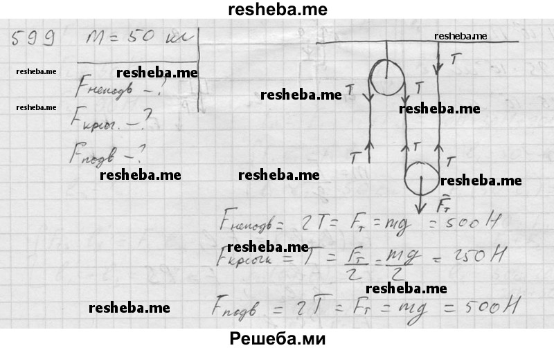     ГДЗ (Решебник ) по
    физике    7 класс
            (Сборник задач)            А.В. Перышкин
     /        задача № / 599
    (продолжение 2)
    