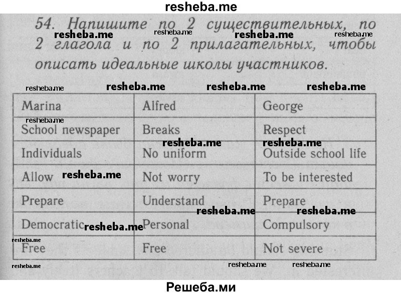     ГДЗ (Решебник №2 2008) по
    английскому языку    7 класс
            (Enjoy English)            М.З. Биболетова
     /        unit 3 / упражнение / 54
    (продолжение 2)
    