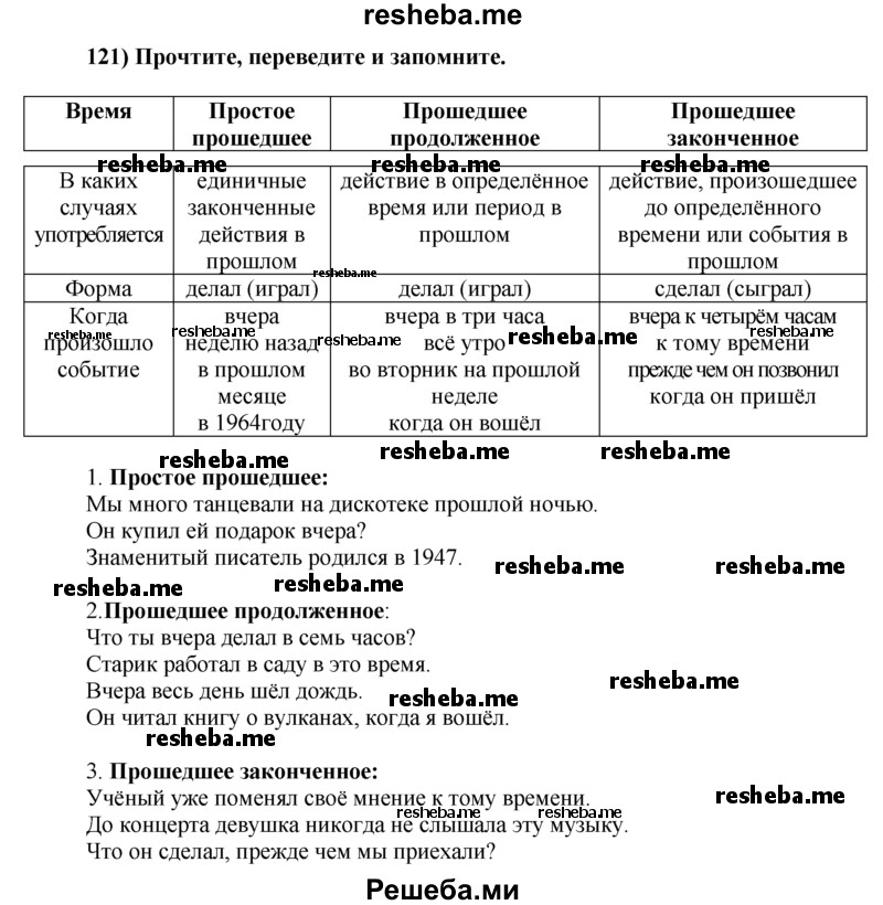     ГДЗ (Решебник) по
    английскому языку    8 класс
            (student's book)            М.З. Биболетова
     /        unit 1 / section 1-7. exercise / 121
    (продолжение 2)
    
