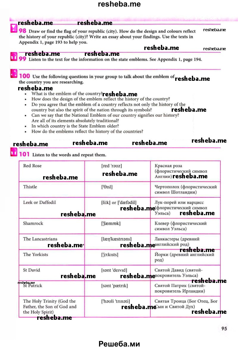     ГДЗ (Учебник 2013) по
    английскому языку    9 класс
            (Enjoy English student's book)            М.З. Биболетова
     /        страница / 95
    (продолжение 2)
    